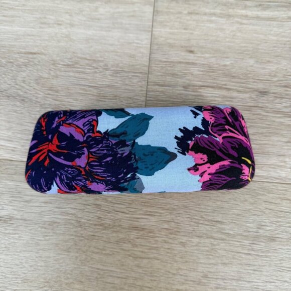Vera Bradley Hard Clam Shell Eyeglass Sunglass Case Multicolor Floral Pretty EUC - Picture 6 of 12